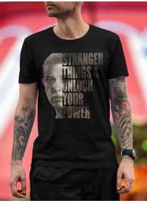 Мъжка тениска STRANGER THINGS 4 - Unlock your power